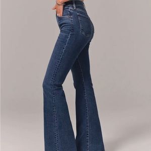 Abercrombie high rise flare jeans
